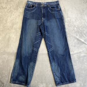 ENYCE Jeans Men’s 36 Baggy Hip Hop 90s Y2K Skater Faded VTG Streetwear